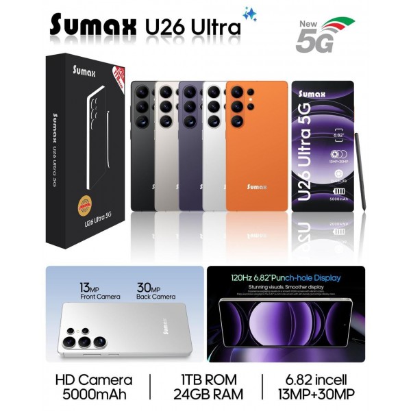 هاتف SU Max 26 شبيه السامسونج ضمان عام ضمان عام