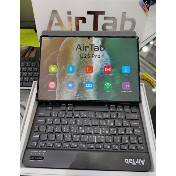 AirTab U25 Pro 10 Tablet Keyboard Mouse Pen ضمان 6 شهور