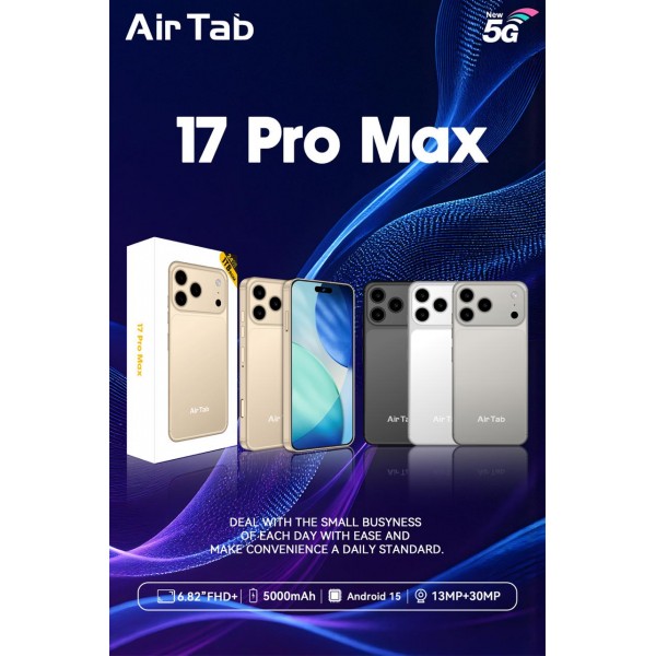 هاتف 17 Pro max ضمان عام ثنائي الشريحة هدية جراب شفاف