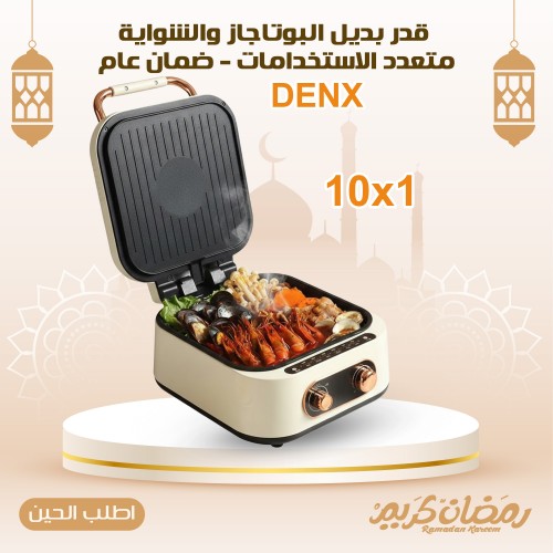 قدر بديل البوتاجاز والشواية متعدد الاستخدامات 10 1 DENX ضمان عام