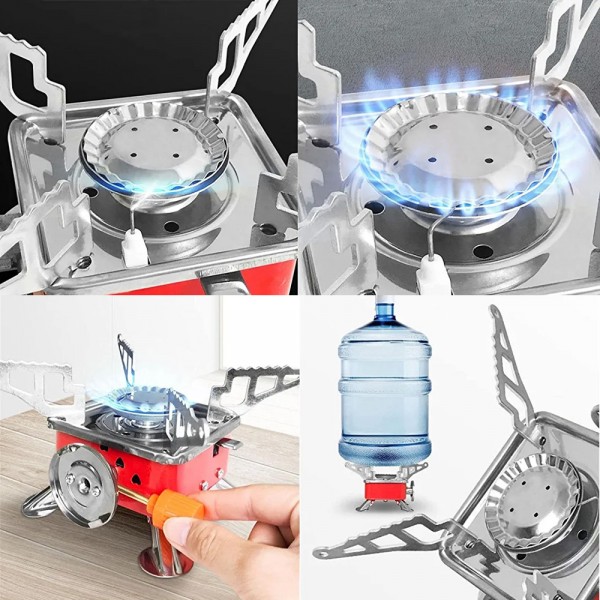 عرض 2 سخان الرحلات ١ شغلة Portable Camping Stove
