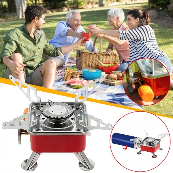 عرض 2 سخان الرحلات ١ شغلة Portable Camping Stove