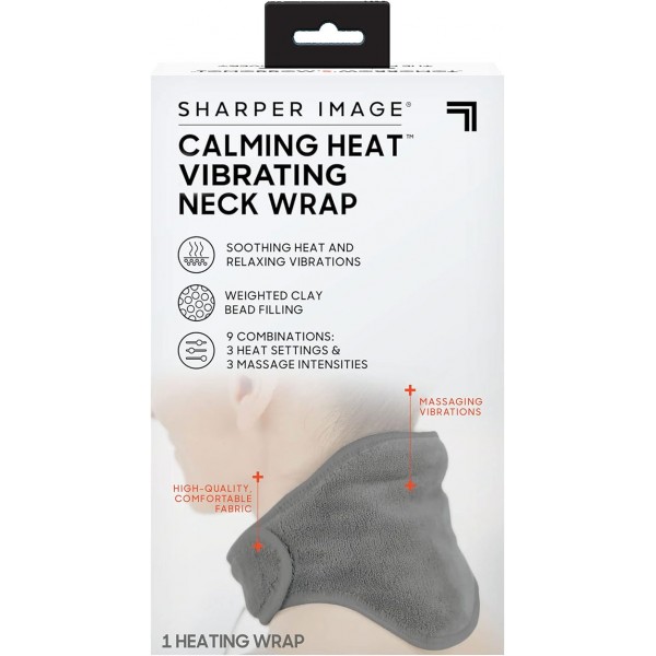 CALM HEAT MASSAGER NECK WRAP وسادة تدفئة هادئة للرقبة متعددة الوظائف لتخفيف الألم