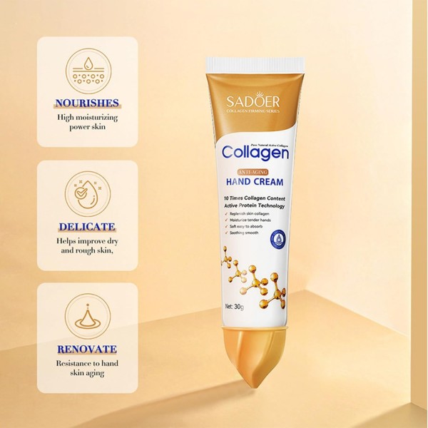 كريم اليدين المضاد للشيخوخة والكولاجين النشط من سادوير ANTI AGING COLLAGEN HAND CREAM