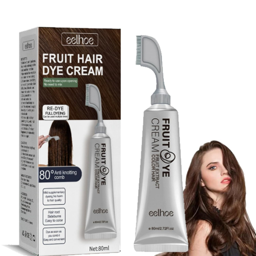 عرض 3 كريم صبغ الشعر بالفاكهة الطبيعية اسود