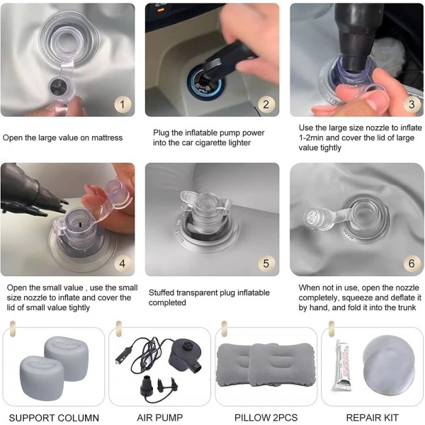 سرير قابل للنفخ للسيارة