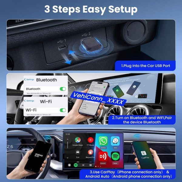 عرض محول كاربلاي اللاسلكي كمبروسر و باوربانك