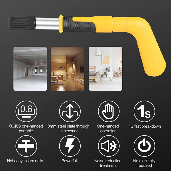 عرض 2 مسدس مسامير ستيل Steels Nail Shooting Gun